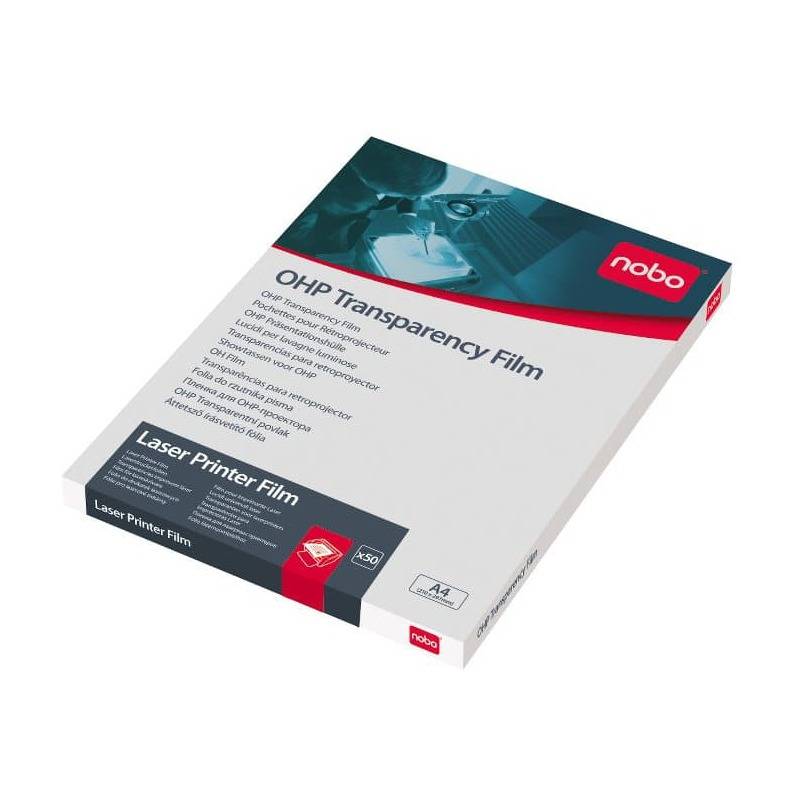 nobo Laserdrucker-Folie, DIN A4, glasklar, PP, 120 my