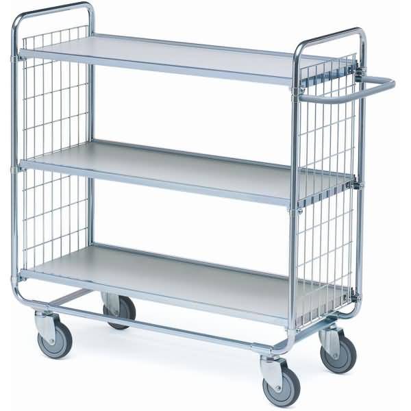 Etagenwagen Serie 100 4 Etagen 75x42,5cm silber