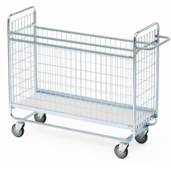Vierwandwagen Serie 100 1 Etage 62x42,5cm silber