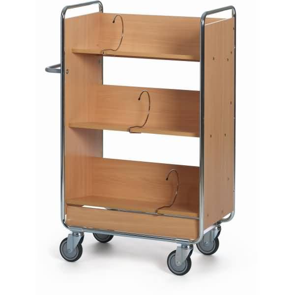 Karteiwagen 3 Etagen 72,5x30cm holz