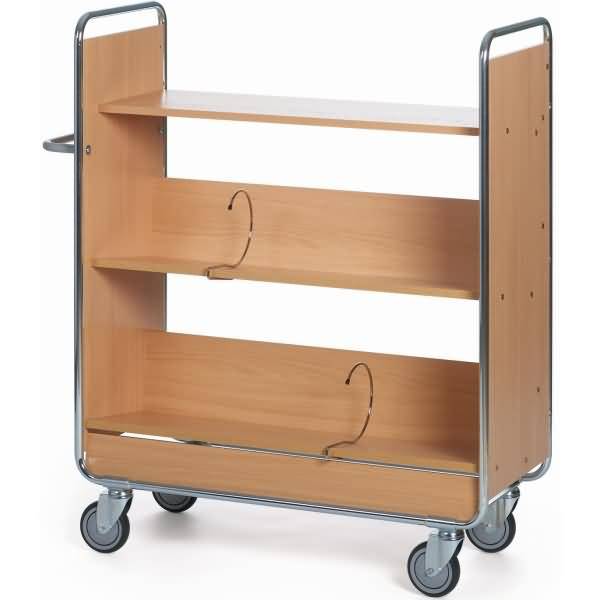 Karteiwagen 3 Etagen 100,5x30cm holz