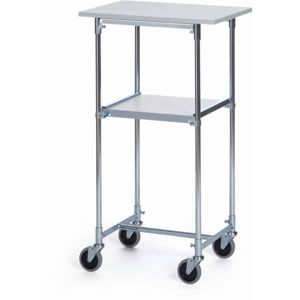 Tischwagen klein 2 Etagen hellgrau