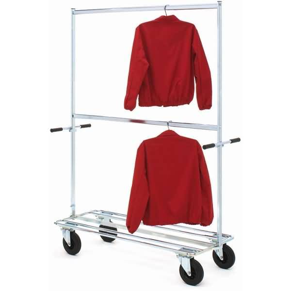 Konfektionsständer starkes Stativ 2 Etagen silber