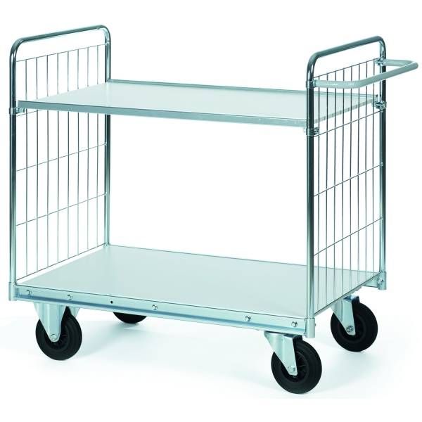 Etagenwagen Serie 300 Modell 22 2 Etagen 140x60cm silber