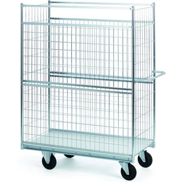 Vierwandwagen Serie 300 Modell 84 1 Etage 100x60cm silber