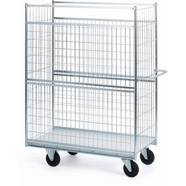 Vierwandwagen Serie 300 Modell 84 1 Etage 120x60cm silber