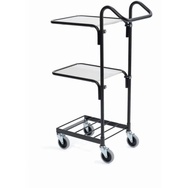 Miniwagen 3 Etagen 41x35cm schwarz