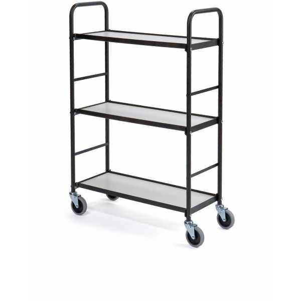 Etagenwagen 3 Etagen 73x27,5cm schwarz