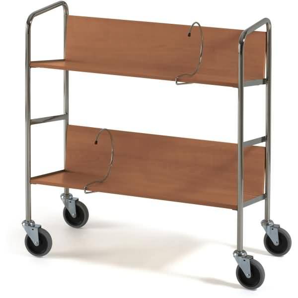 Aktenwagen lang 2 Etagen 75x29cm kirsche