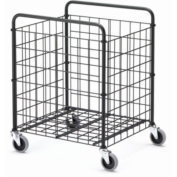 Gitterwagen klein zusammenklappbar 1 Etage 60x55cm schwarz