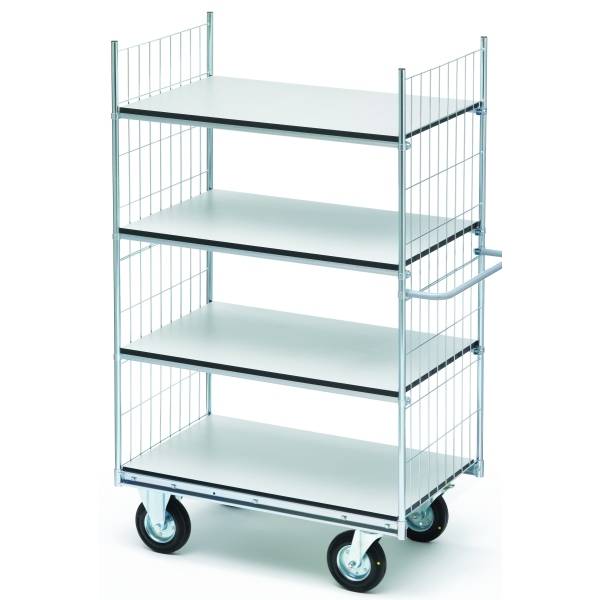 Etagenwagen ESD Serie 300 4 Etagen 100x62cm silber