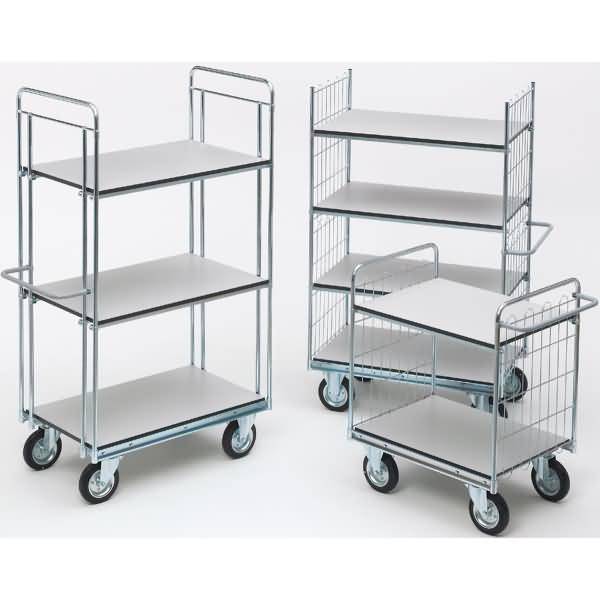 Etagenwagen ESD Serie 400 2 Etagen 80x52cm silber