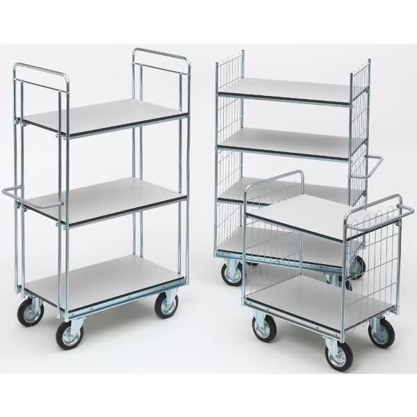 Etagenwagen ESD Serie 400 2 Etagen 100x72cm silber