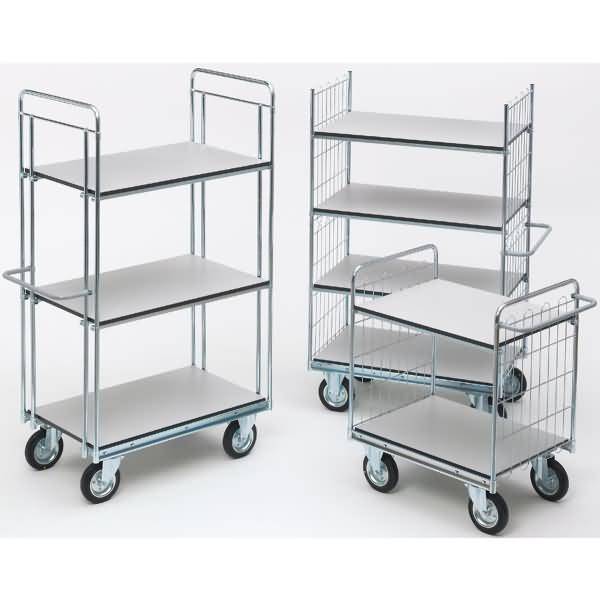 Etagenwagen ESD Serie 400 2 Etagen 120x62cm silber