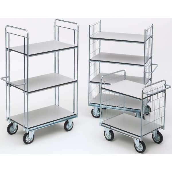 Etagenwagen ESD Serie 400 2 Etagen 120x72cm silber