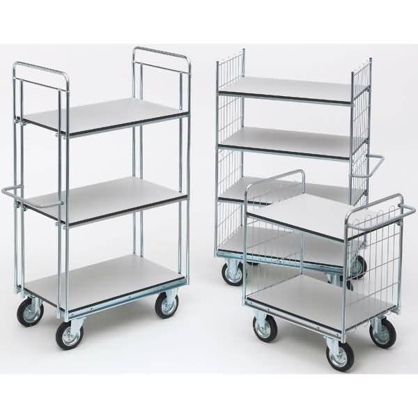 Etagenwagen ESD Serie 400 2 Etagen 140x82cm silber