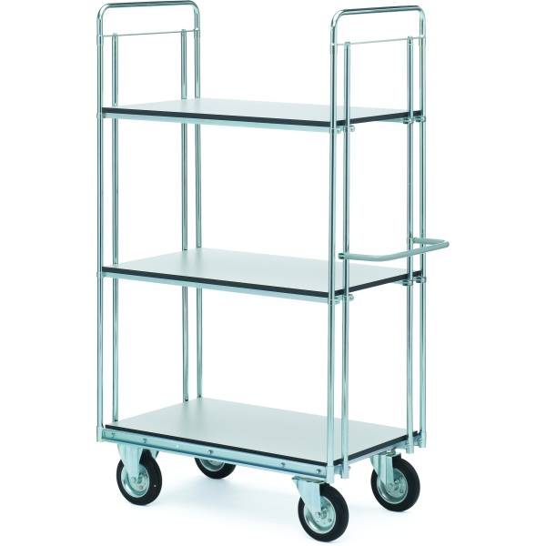 Etagenwagen ESD Serie 400 3 Etagen 80x52cm silber