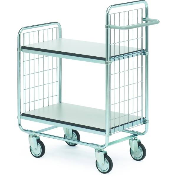 Etagenwagen ESD Serie 100 2 Etagen 62x43cm silber