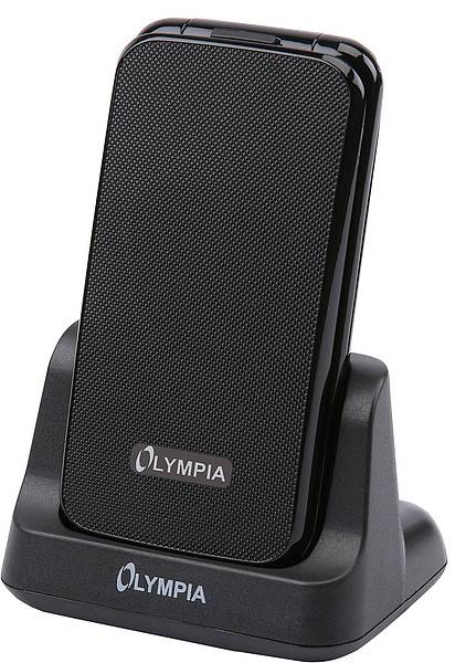 Olympia Luna, Klappgehäuse, Dual-SIM, 6,1 cm (2.4 Zoll), Bluetooth, 600 mAh, Schwarz