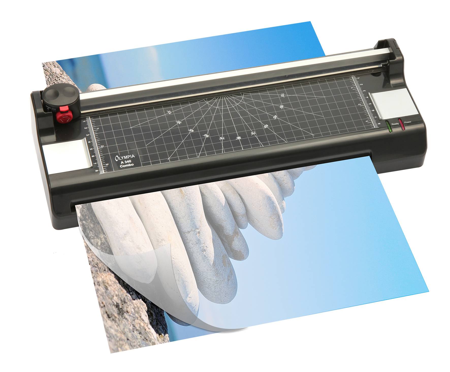 Olympia A 340 Combo, 33 cm, Kalt-/Warmlaminator, 250 mm/min, 0,5 mm, A3, Manuell