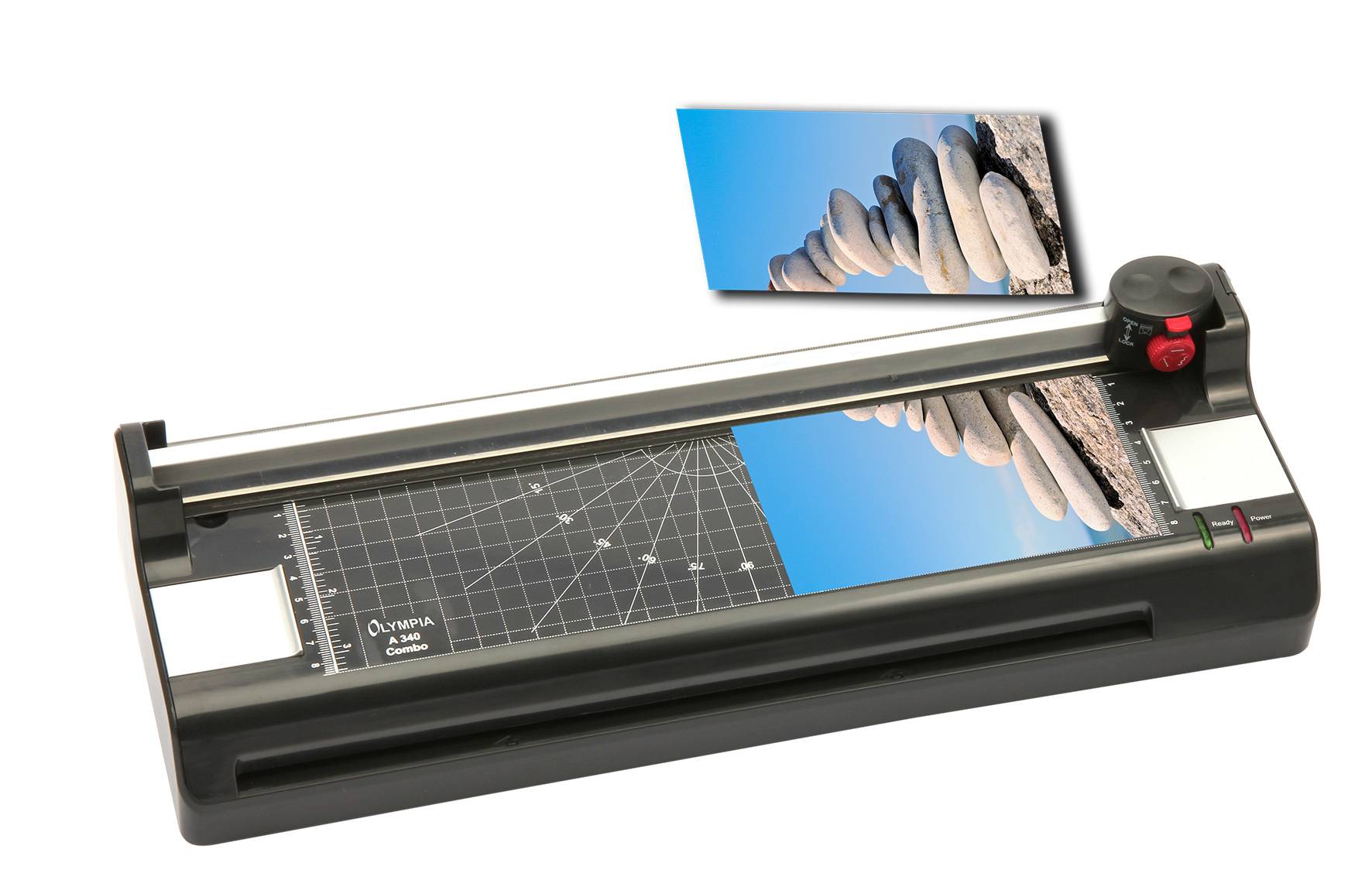 Olympia A 340 Combo, 33 cm, Kalt-/Warmlaminator, 250 mm/min, 0,5 mm, A3, Manuell