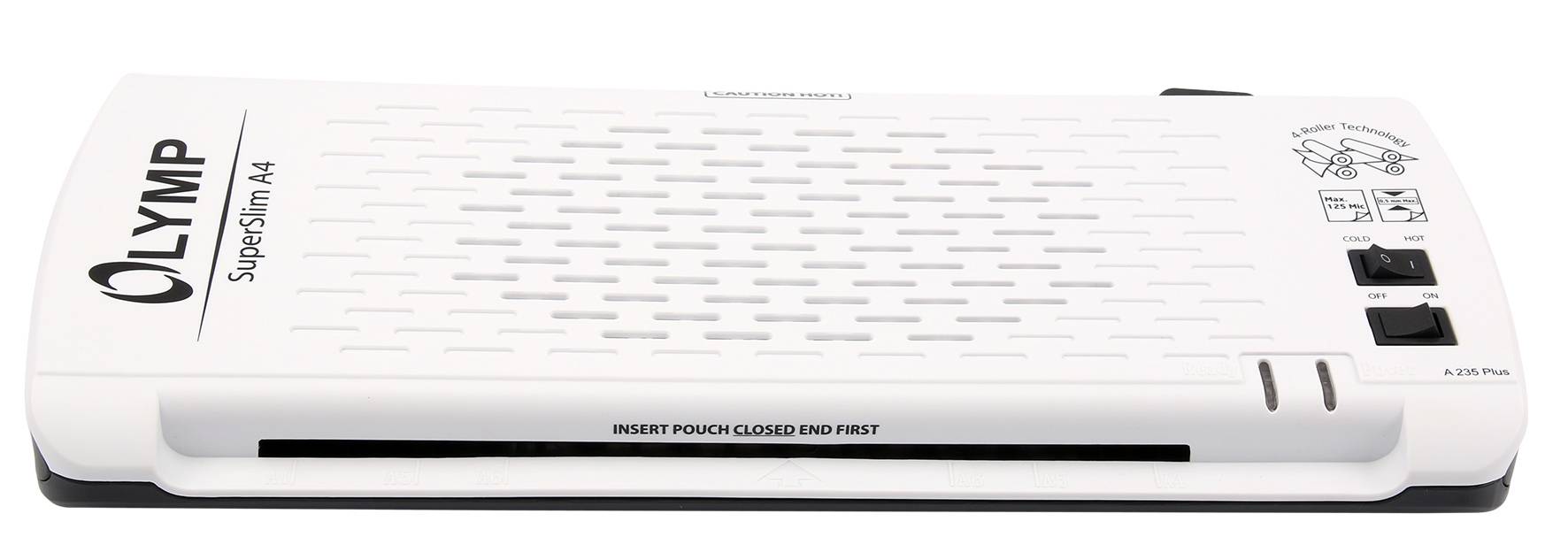Olympia A 235 PLUS, 23,5 cm, Kalt-/Warmlaminator, 380 mm/min, 80 µm, 125 µm, 5 min