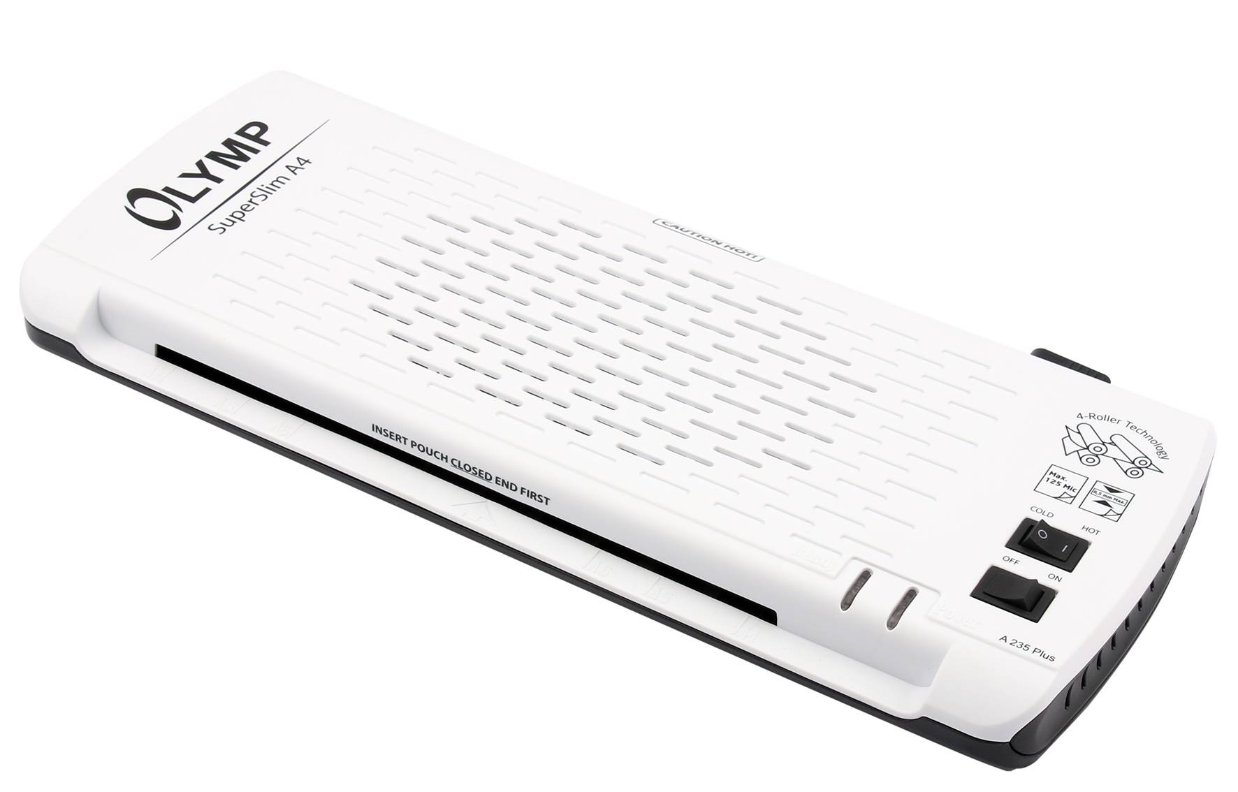 Olympia A 235 PLUS, 23,5 cm, Kalt-/Warmlaminator, 380 mm/min, 80 µm, 125 µm, 5 min