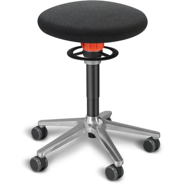 Sitz- und Stehhocker Roll 54-65cm Flachsitz Kvadrat remix anthrazit/schwarz