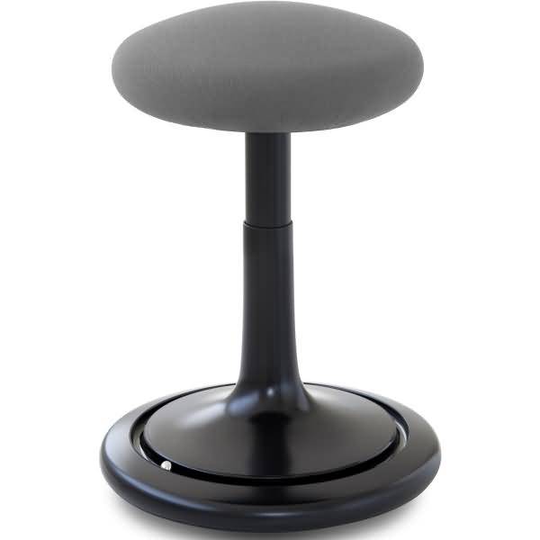 Sitz- und Stehhocker Classic regular 42-64cm Gestrick schwarz/grau/schwarz