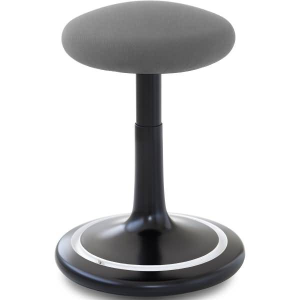 Sitz- und Stehhocker Classic regular 42-64cm Gestrick schwarz/grau/weiß