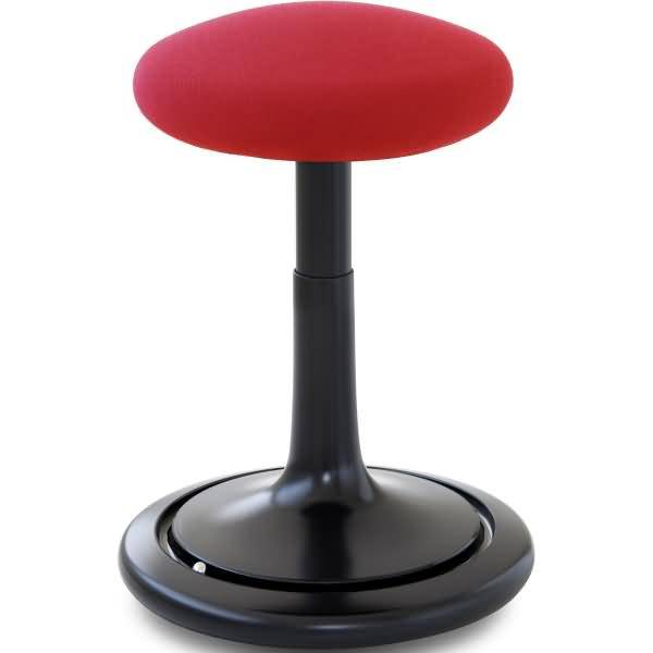 Sitz- und Stehhocker Classic tall 55-77cm Gestrick schwarz/rot/schwarz