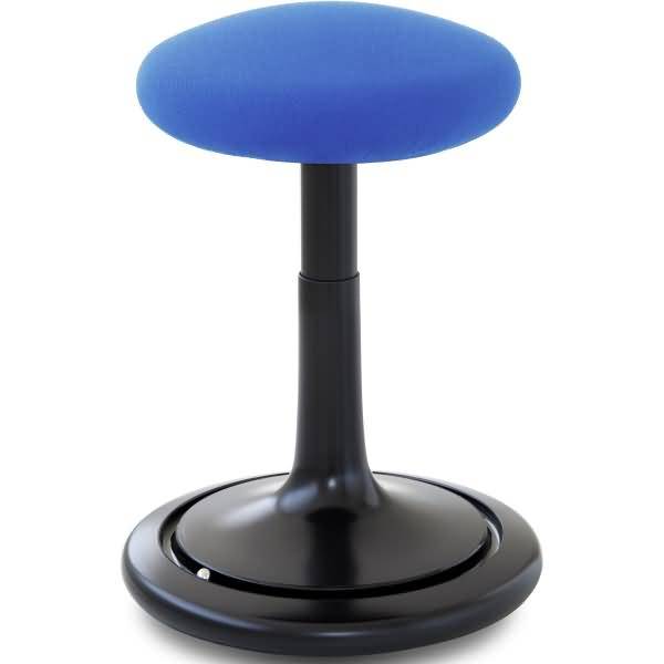 Sitz- und Stehhocker Classic tall 55-77cm Gestrick schwarz/blau/schwarz