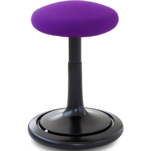Sitz- und Stehhocker Classic tall 55-77cm Gestrick schwarz/purpur/schwarz