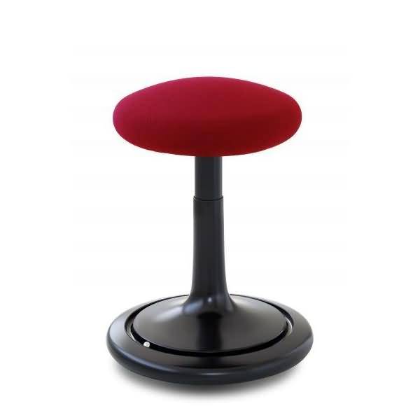 Sitz- und Stehhocker Classic regular 42-64cm Gestrick schwarz/dunkelrot/schwarz