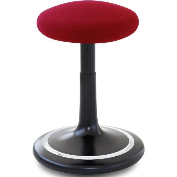 Sitz- und Stehhocker Classic regular 42-64cm Gestrick schwarz/dunkelrot/weiß