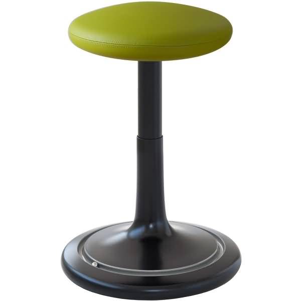 Sitz- und Stehhocker Classic regular 42-64cm skai Kunstleder schwarz/hellgrün/silber