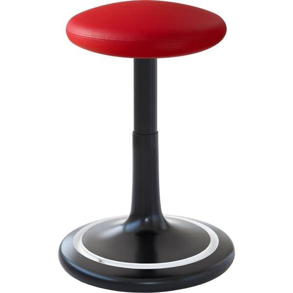 Sitz- und Stehhocker Classic regular 42-64cm skai Kunstleder schwarz/rot/weiß