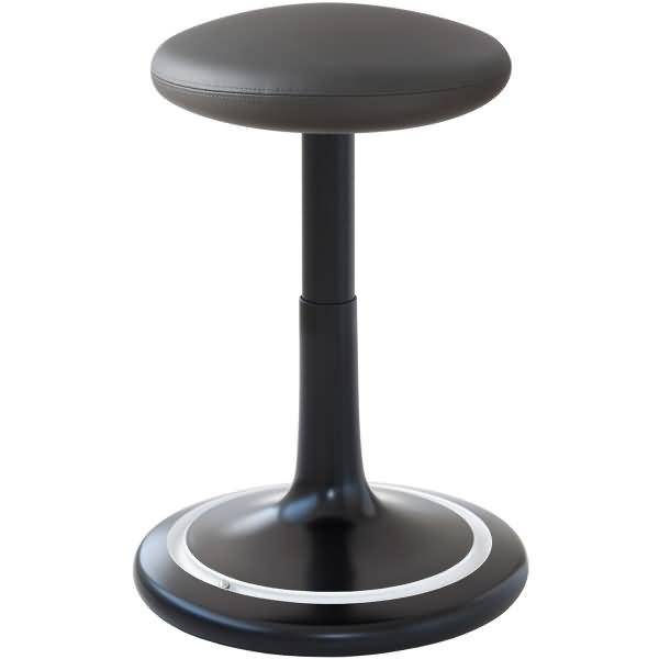 Sitz- und Stehhocker Classic regular 42-64cm skai Kunstleder schwarz/grau/weiß