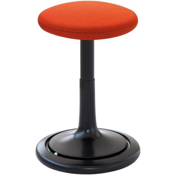 Sitz- und Stehhocker Classic regular 42-64cm Kvadrat remix schwarz/orange/schwarz