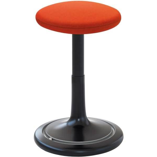 Sitz- und Stehhocker Classic tall 55-77cm Kvadrat remix schwarz/orange/silber