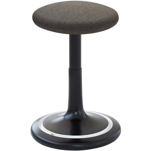 Sitz- und Stehhocker Classic tall 55-77cm Kvadrat remix schwarz/salt & pepper/weiß