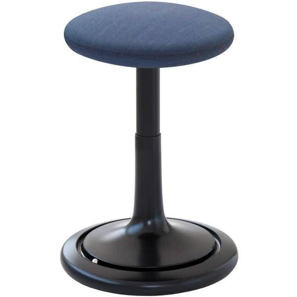 Sitz- und Stehhocker Classic tall 55-77cm Kvadrat remix schwarz/jeans/schwarz