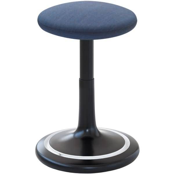 Sitz- und Stehhocker Classic regular 42-64cm Kvadrat remix schwarz/jeans/weiß