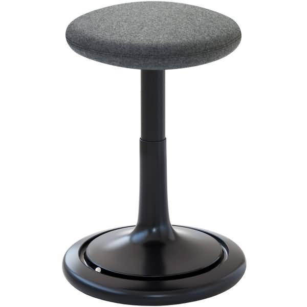 Sitz- und Stehhocker Classic tall 55-77cm Kvadrat divina schwarz/grau/schwarz