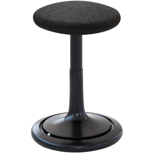 Sitz- und Stehhocker Classic tall 55-77cm Kvadrat divina schwarz/anthrazit/schwarz