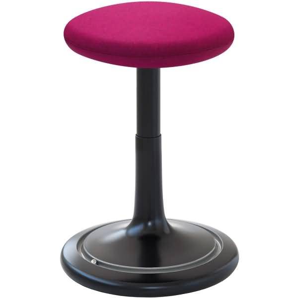 Sitz- und Stehhocker Classic regular 42-64cm Kvadrat divina schwarz/pink/silber