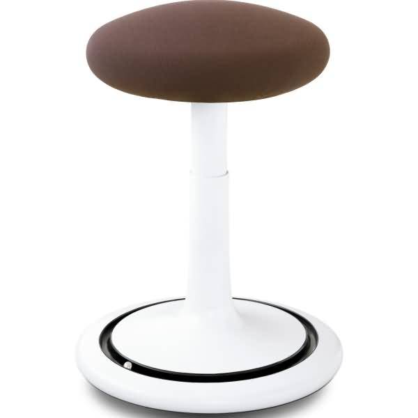 Sitz- und Stehhocker Classic regular 42-64cm Gestrick weiß/braun/schwarz