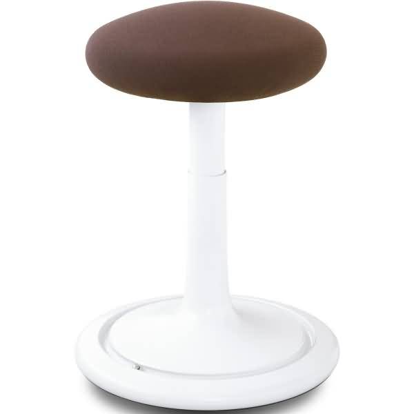 Sitz- und Stehhocker Classic regular 42-64cm Gestrick weiß/braun/weiß