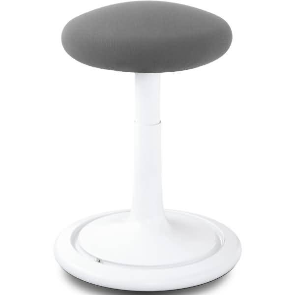 Sitz- und Stehhocker Classic tall 55-77cm Gestrick weiß/grau/weiß