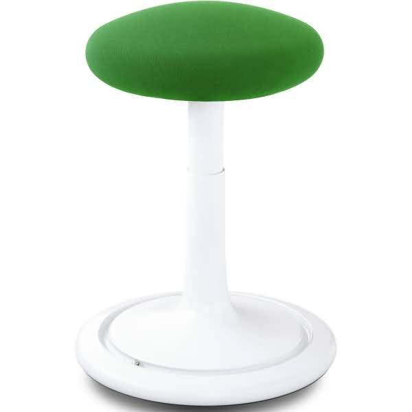 Sitz- und Stehhocker Classic tall 55-77cm Gestrick weiß/grün/weiß